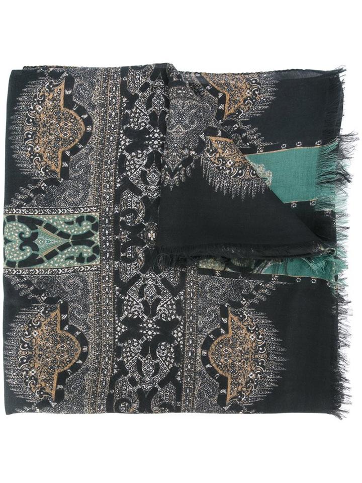 Etro Oriental Print Scarf, Women's, Modal/cashmere