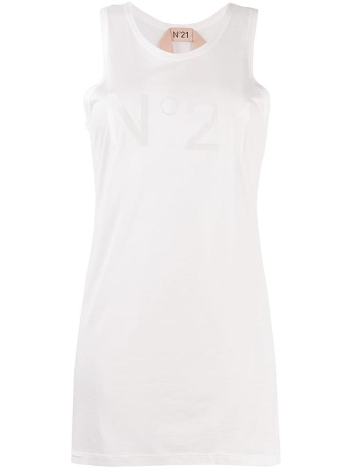 Nº21 Logo Vest Top - White