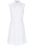Michael Michael Kors Sleeveless Floral Lace Dress - White