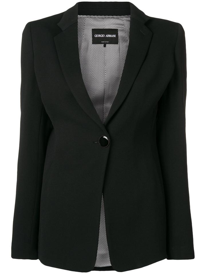 Giorgio Armani Classic Single-breasted Blazer - Black