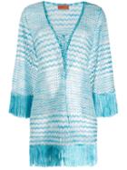 Missoni Mare Fringed Beach Dress - Blue