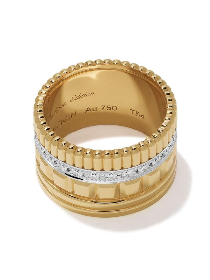 Boucheron 18kt Yellow Gold Diamond Quatre Radiant Ring - Yg