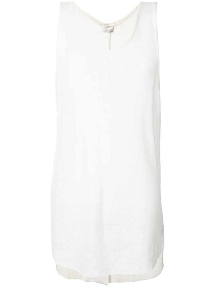 Ex Infinitas - Tank Top - Men - Linen/flax/polyamide - M, White, Linen/flax/polyamide