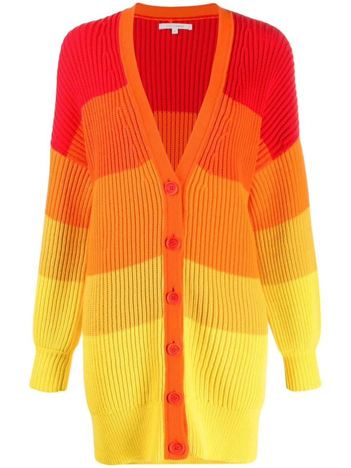 Chinti & Parker Chunky Knit Cardigan - Red