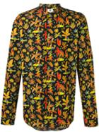 Ps By Paul Smith Floral Print Shirt, Men's, Size: Small, Black, Cotton