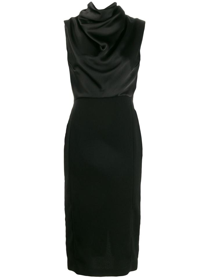 Erika Cavallini Sleeveless Cowl-neck Dress - Black
