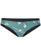 The Upside - Floral Print Bikini - Women - Polyamide - L, Green