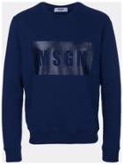 Msgm Printed Sweatshirt - Blue