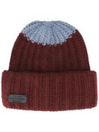 Dsquared2 Ribbed Colour Block Beanie, Men's, Red, Angora/wool