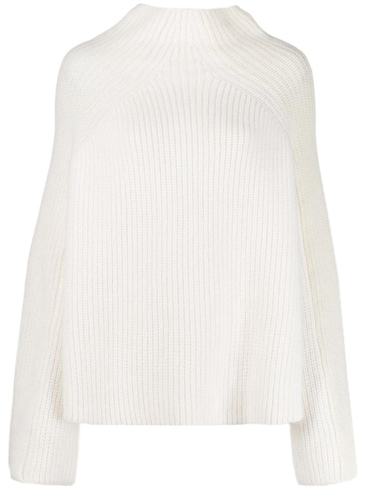 Laneus Turtleneck Relaxed-fit Jumper - White