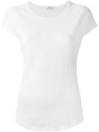 Closed Round Neck T-shirt, Women's, Size: M, White, Cotton/polyester