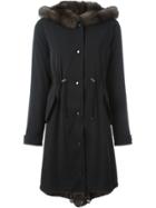 Liska Drawstring Coat - Black
