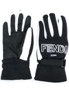 Fendi Ff Logo Gloves - Black
