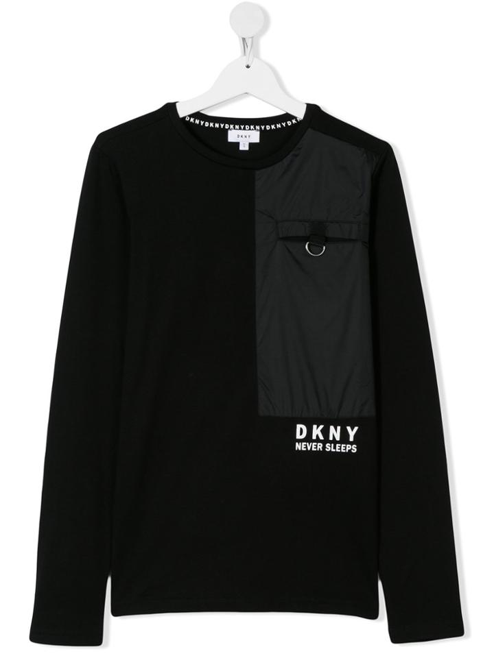 Dkny Kids Never Sleeps Tee - Black