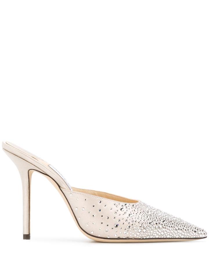 Jimmy Choo Rav 100 Mules - Neutrals
