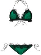 Oseree Lace Two-piece Bikini - Green