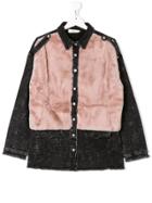 Andorine Teen Embelished Denim Shirt - Black