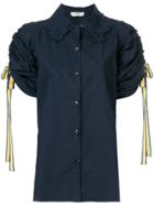 Fendi Cold-shoulder Blouse - Blue