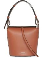 Burberry The Small Leather Bucket Bag - Brown