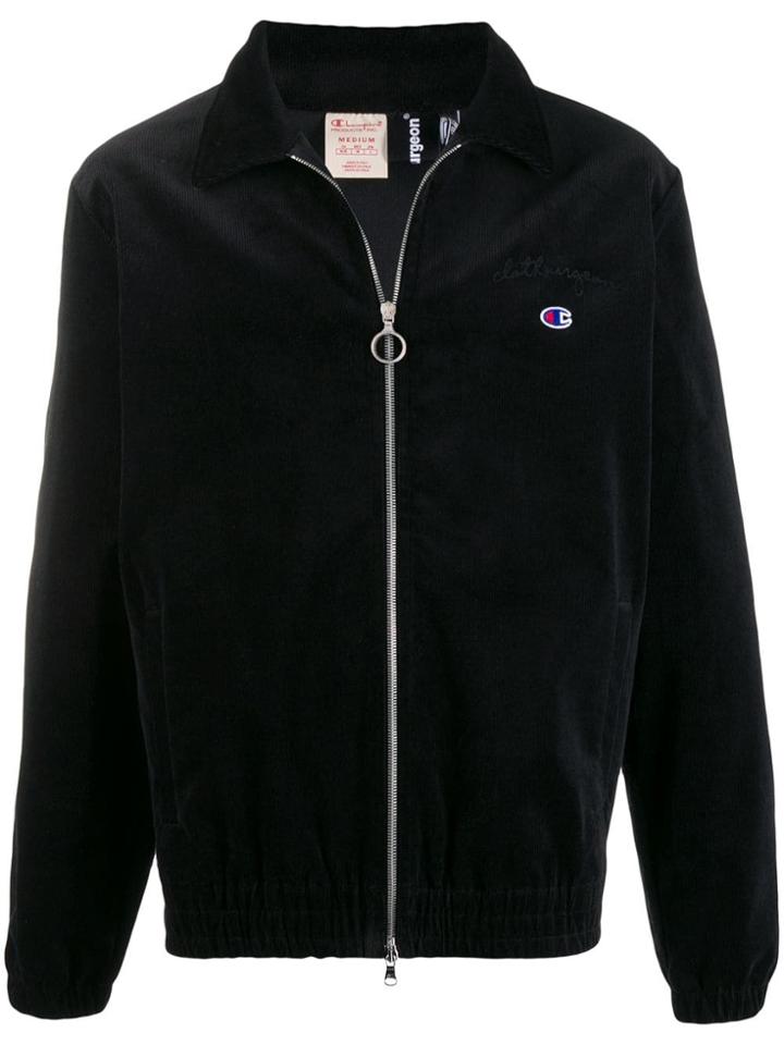 Champion Corduroy Zip-up Jacket - Black
