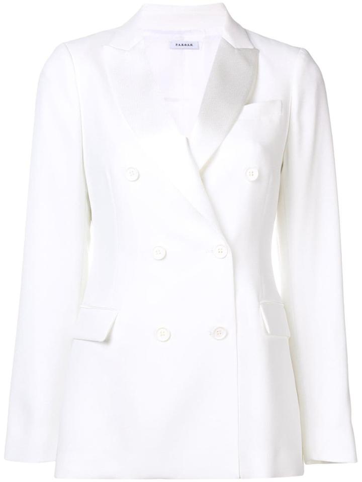 P.a.r.o.s.h. Double-breasted Blazer - White