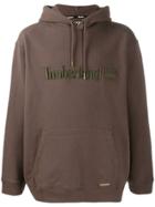 Timberland Logo Embroidered Hoodie - Brown