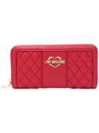 Love Moschino Quilted Wallet - Red