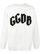 Golden Goose Deluxe Brand Appliqué Logo Sweatshirt, Men's, Size: Large, White, Cotton