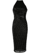 Rachel Gilbert Aryel Halterneck Dress - Black