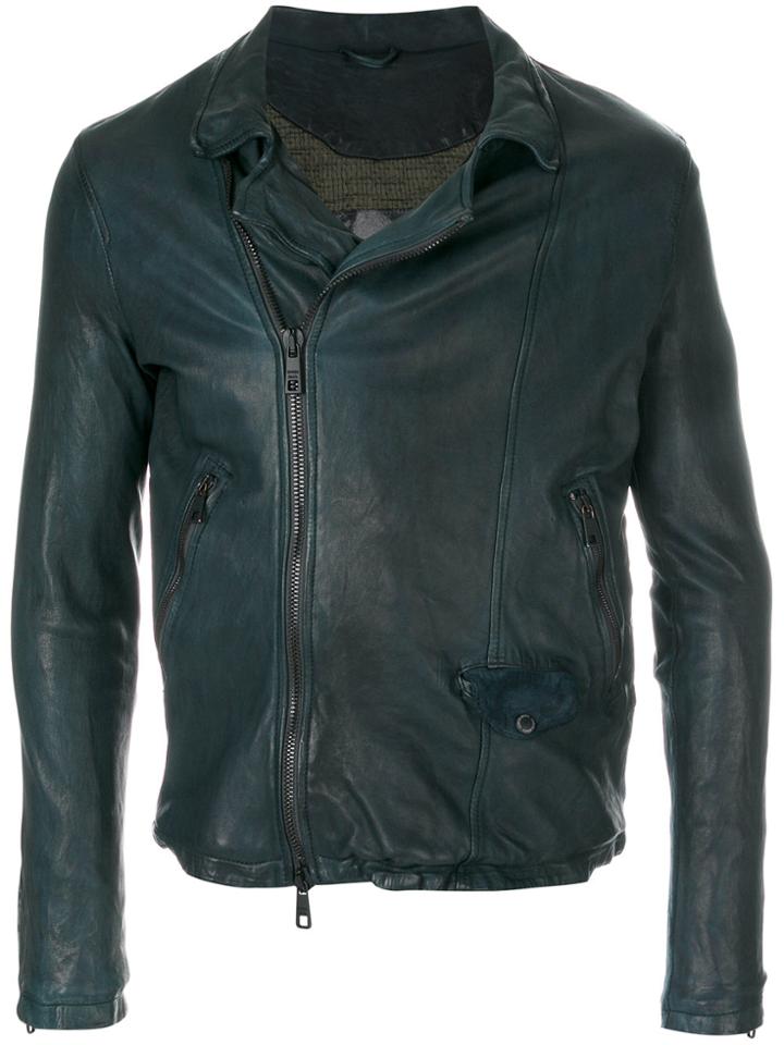 Giorgio Brato Textured Zipped Jacket - Green