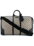 Gucci Logo Pattern Holdall, Black, Leather/suede