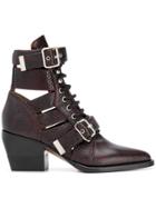 Chloé Rylee 60 Ankle Boots - Purple