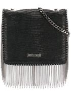 Just Cavalli Fringed Crossbody Bag - Black