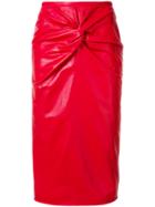 No21 Knot Detail Skirt - Red