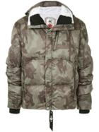 Kru Camouflage Down Jacket - Green