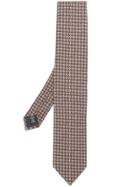 Ermenegildo Zegna Geometric Pattern Tie - Brown