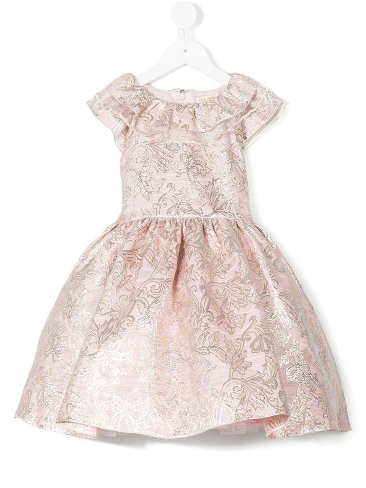 David Charles Kids Floral Dress - Pink & Purple