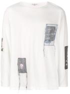Yohji Yamamoto Embroidered T-shirt - White