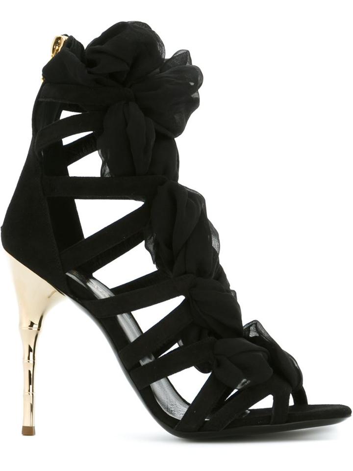 Balmain Sheer Strapping Sandals