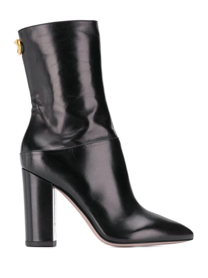Valentino Valentino Garavani Ringstud 100mm Boots - Black