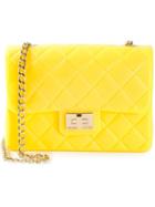 Designinverso Small Quilted Shoulder Bag, Women's, Yellow/orange, Pvc