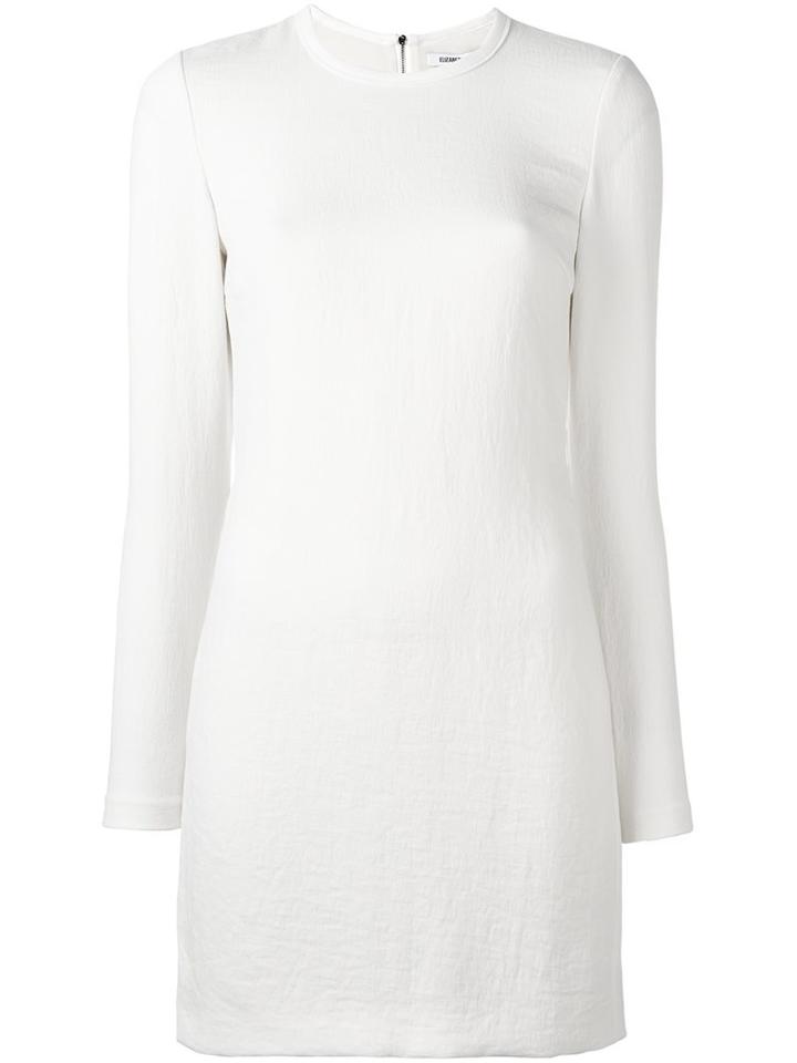 Elizabeth And James Jacquard Dress, Women's, Size: 4, White, Polyester/spandex/elastane
