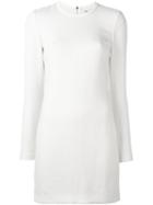 Elizabeth And James Jacquard Dress, Women's, Size: 4, White, Polyester/spandex/elastane