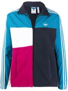 Adidas Colour-block Logo Jacket - Blue