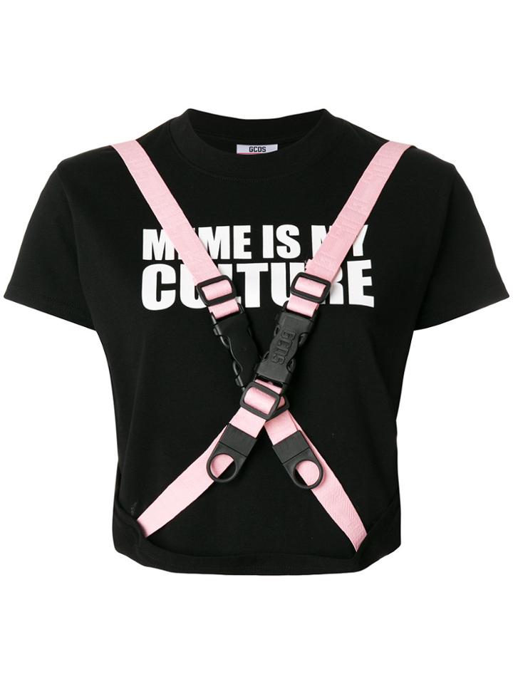 Gcds Buckle T-shirt - Black