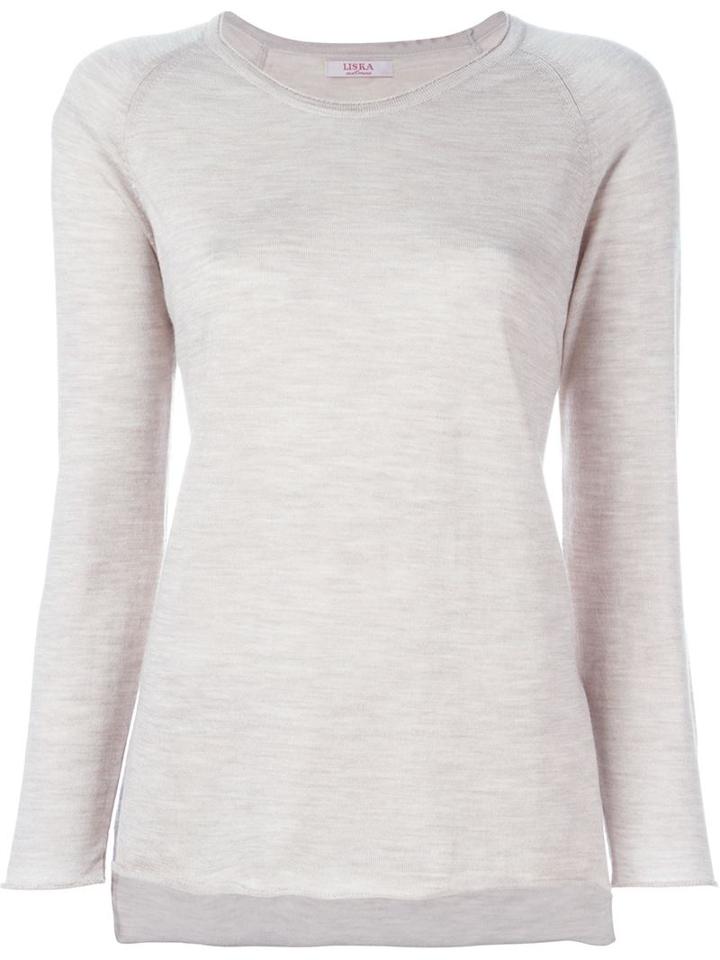 Liska Raglan Sleeve Sweater, Women's, Size: Medium, Nude/neutrals, Silk/cashmere/merino
