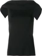 Osman Draped Sleeveless Top, Women's, Size: Xs, Black, Rayon/nylon