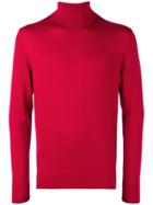 Calvin Klein Roll Neck Sweater - Red