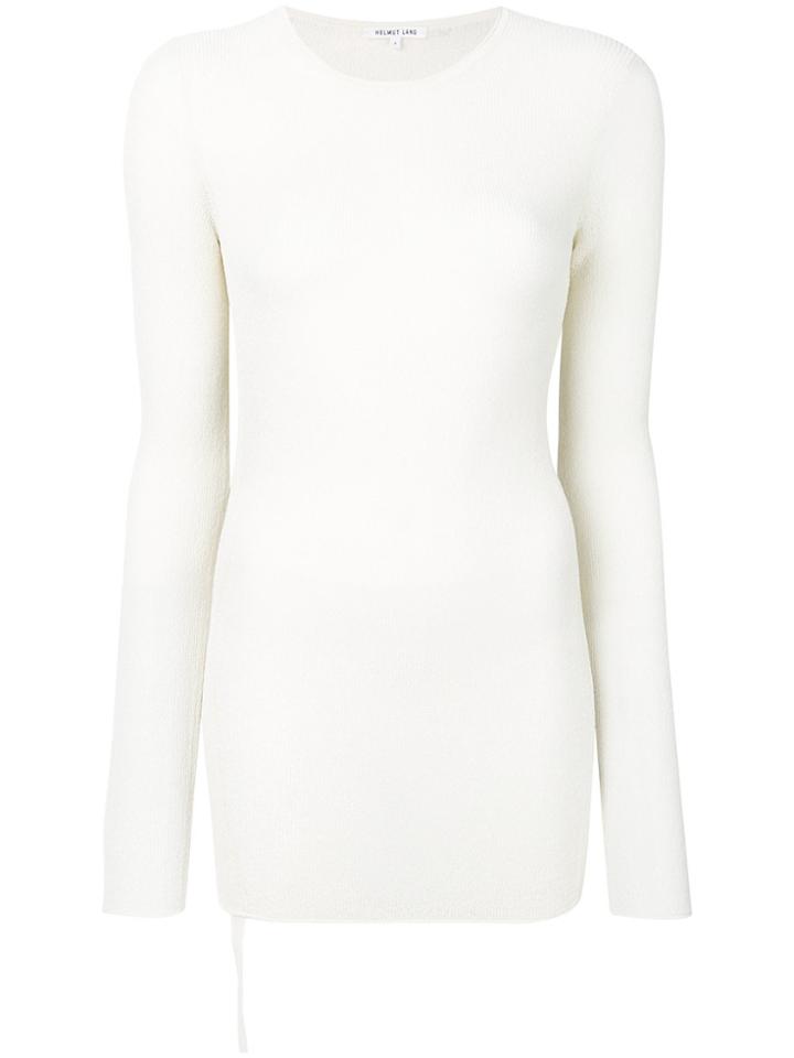 Helmut Lang Strap Detail Jumper - White