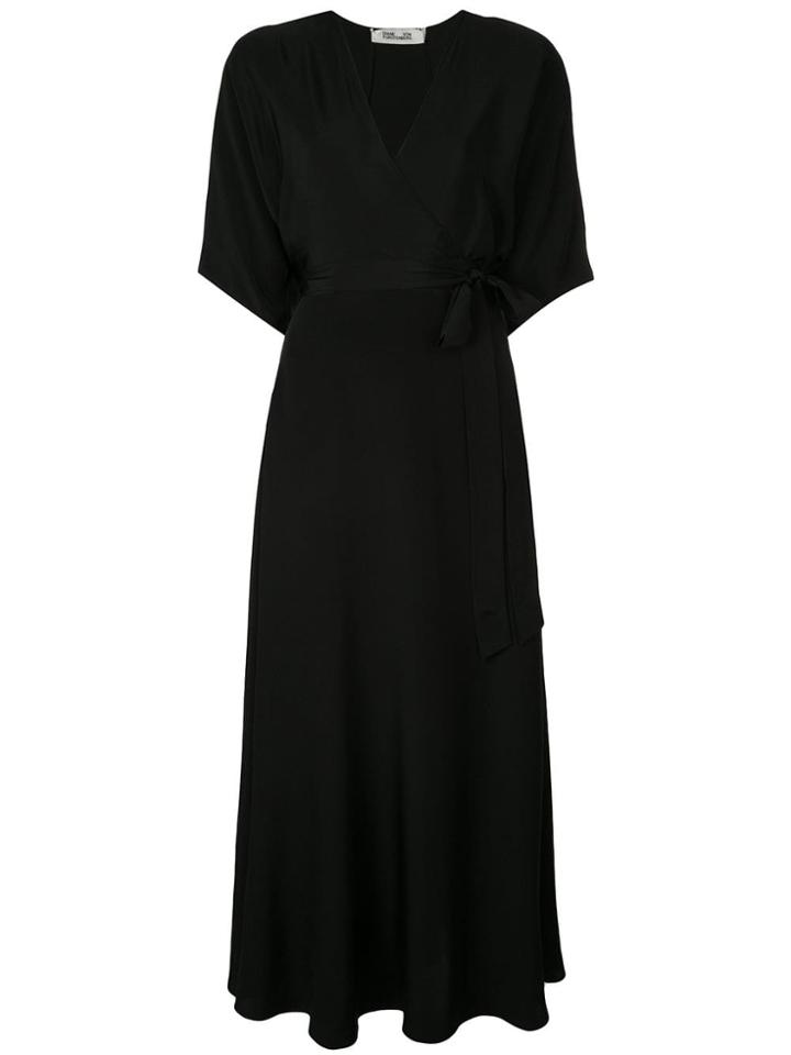 Diane Von Furstenberg Eloise Maxi Wrap Dress - Black